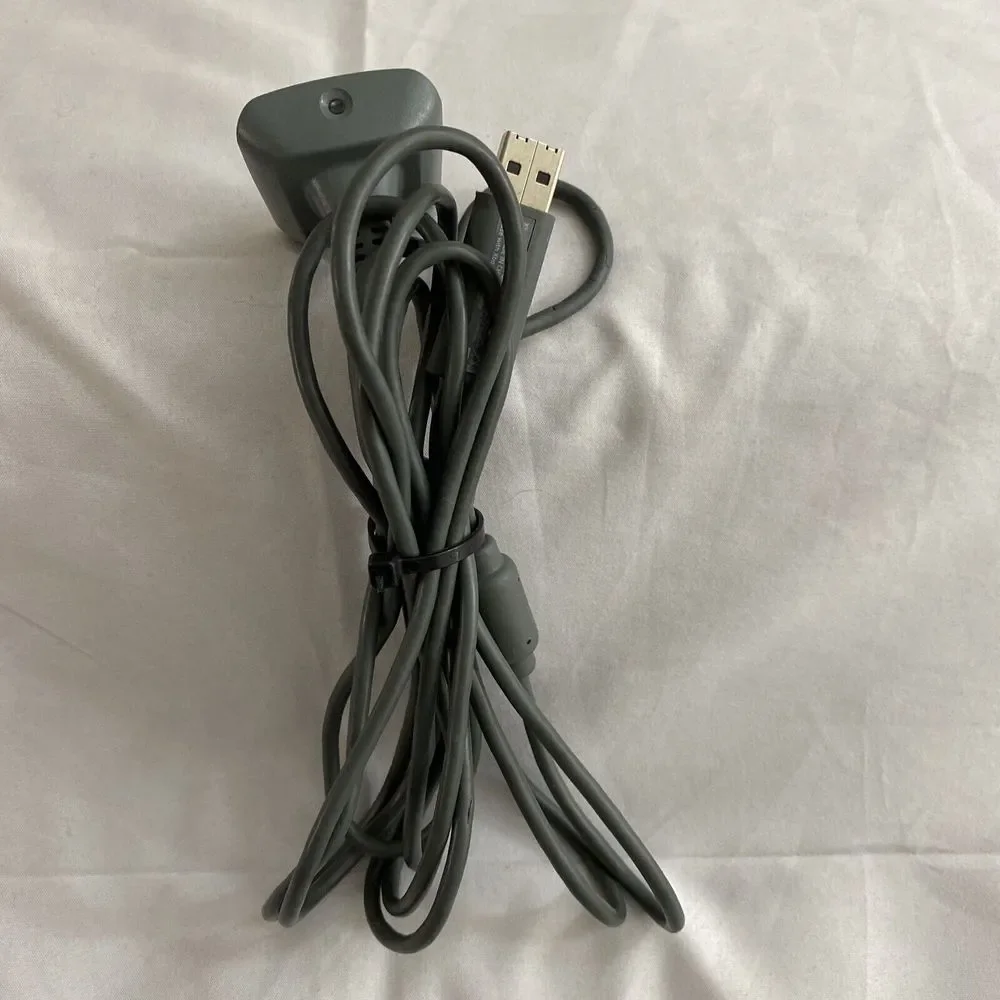 Xbox 360 Play & Charge Kit Gray Charging Cable Only 9 Feet Controller USB Plug